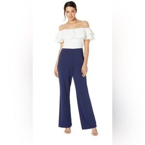 Marina Size 8 Navy and White Jumpsuit. Excellent Used Condition. Worn Once.